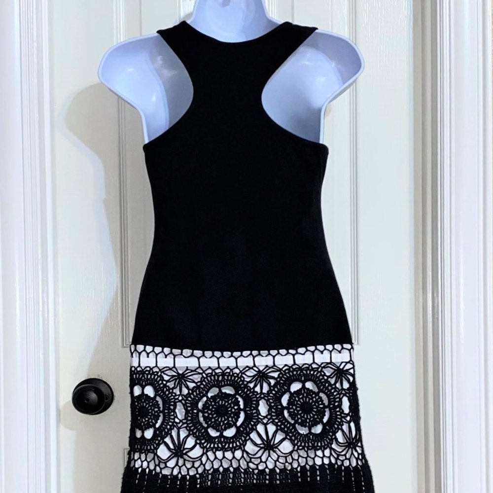 Moda International Ribbed Racerback Crochet Dress - Picture 5 of 14